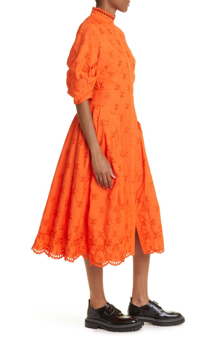 Erdem Zelda Apolonia Print Puff Sleeve Midi Dress, Alternate, color, 