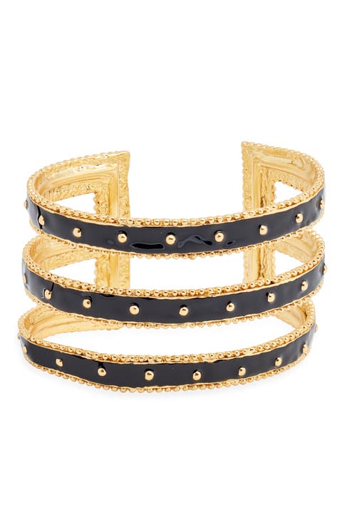 Dots & Lines Cuff Bracelet