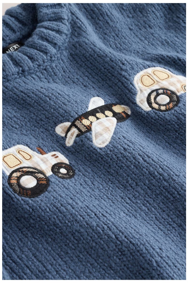 Kids' Transport Embroidered Sweater, Alternate, color, BLUE