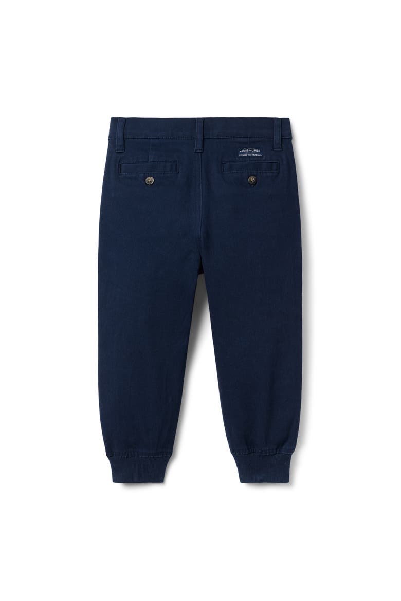 The Button Twill Jogger, Alternate, color, Blue