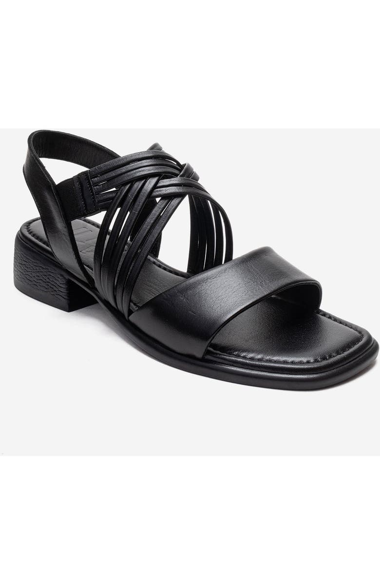 Forever & Always Shoes Livello Leather Multi Strap Sandal, Alternate, color, Black