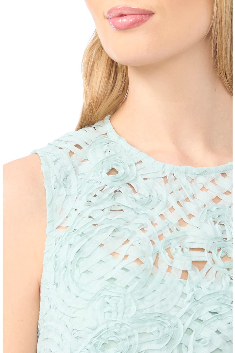 Hazel Sheer Lace Shell, Alternate, color, MELLOW MINT