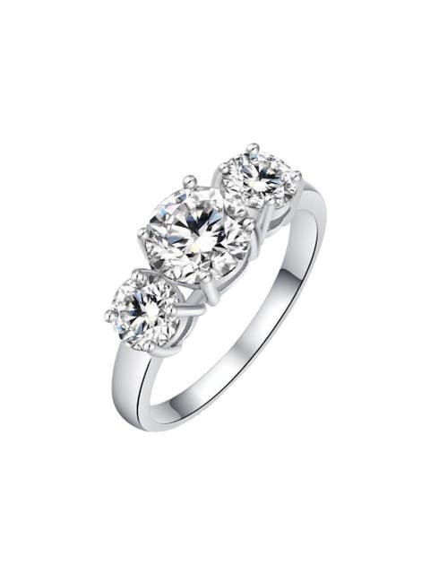 Blair Three Stone Cubic Zirconia Ring
