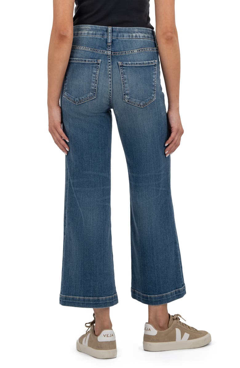 KUT from the Kloth Meg Patch Pocket High Waist Wide Leg Jeans, Alternate, color, 