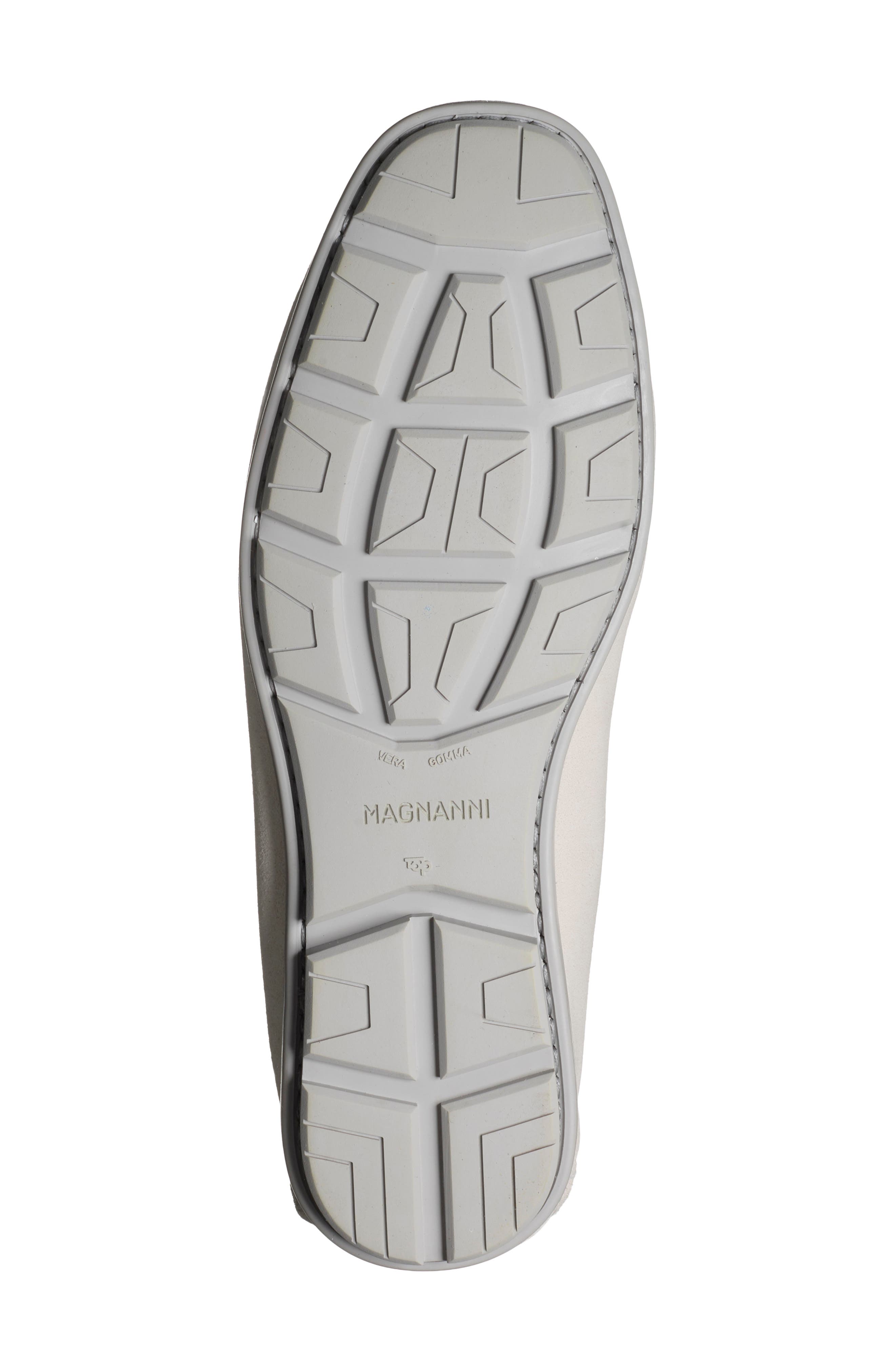 Monterey Leather Penny Driver, Alternate, color, WHITE SUEDE