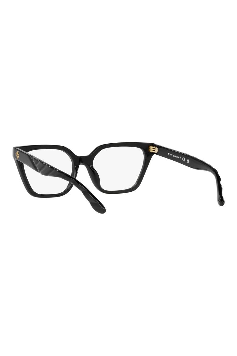 53mm Rectangular Optical Glasses, Alternate, color, BLACK