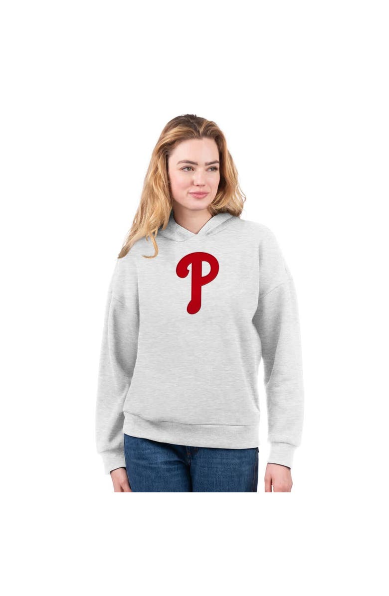 G-III 4HER BY CARL BANKS Women's G-III 4Her by Carl Banks  Red/Bright Heather Ceramic Philadelphia Phillies T-Shirt and Hoodie Combo Pack, Alternate, color, Red