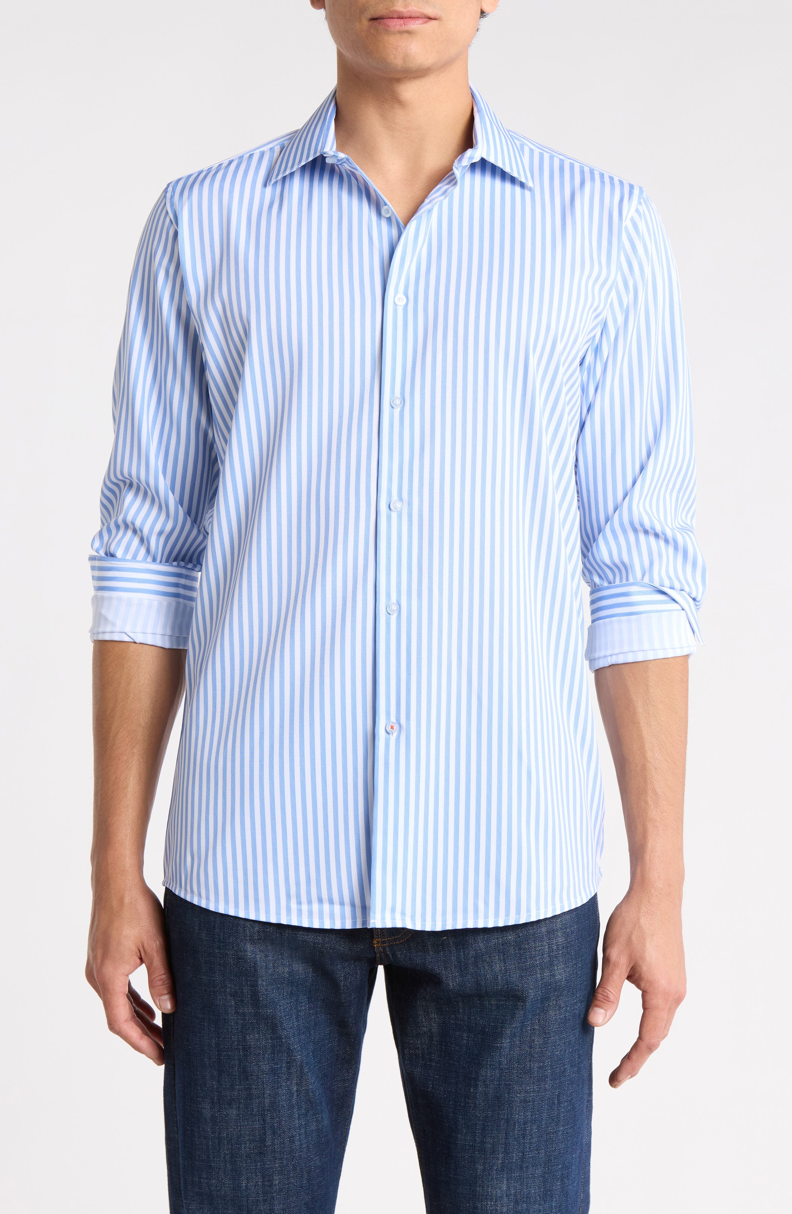 Slim Fit Stretch Dress Shirt