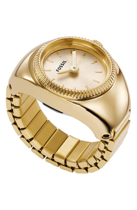 Fossil Ladies' Annette Three-Hand Blush Leather Strap Watch