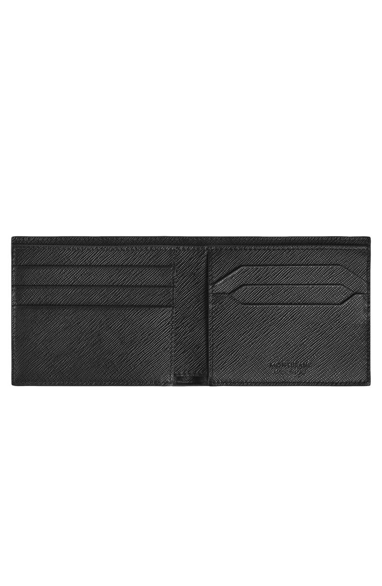 Montblanc Sartorial Leather Bifold Wallet, Alternate, color, Tweed Blue