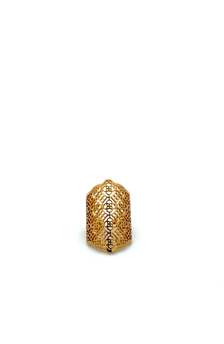 Gemini Jewelry Wide Filigree Ring, Main, color, Yellow