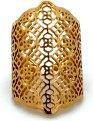 Gemini Jewelry Wide Filigree Ring