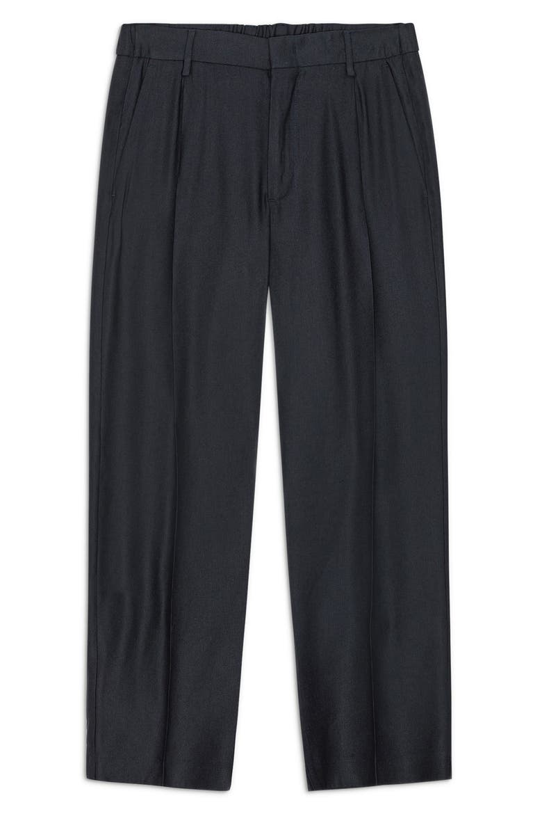 Kay Relaxed Fit Twill Trousers, Alternate, color, DEEP NAVY