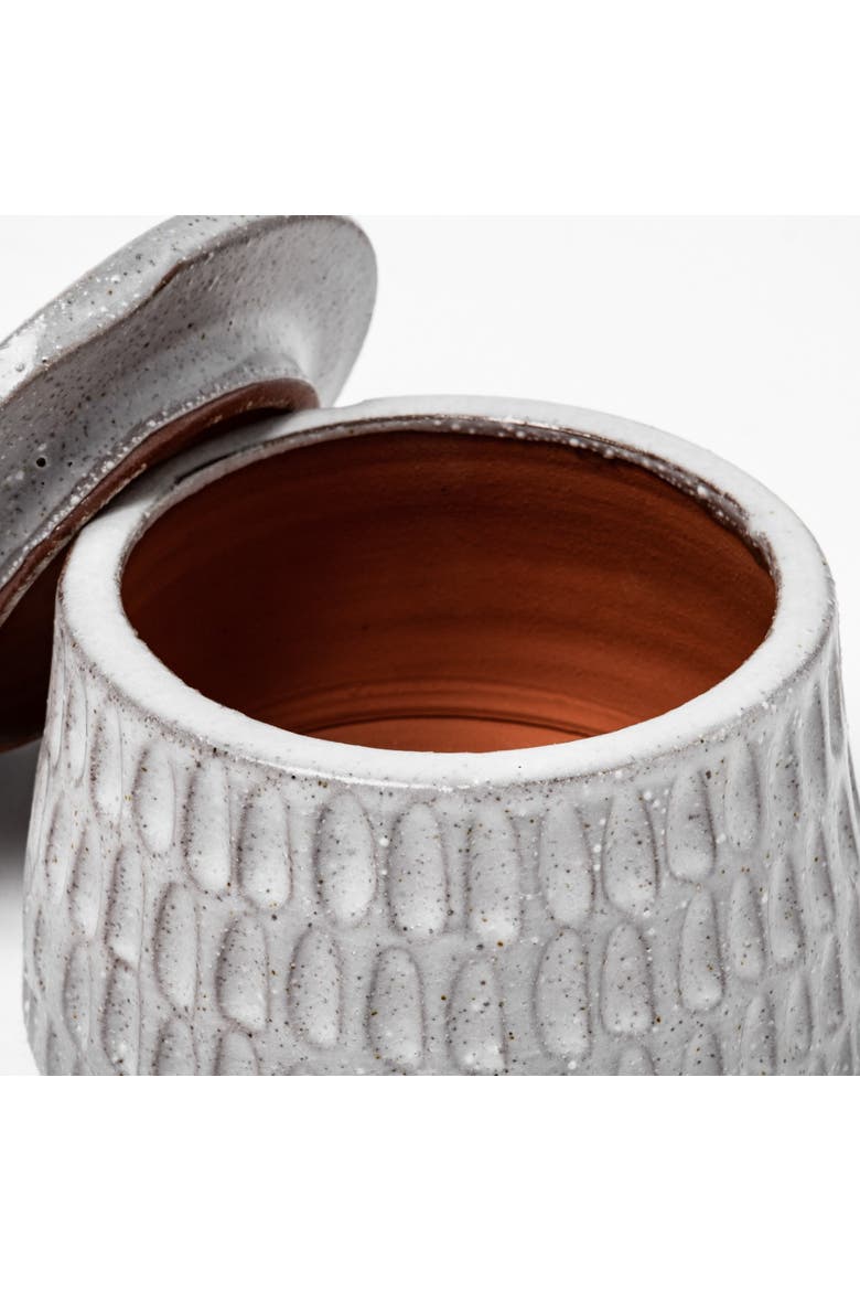 Farmhampton Spoked Ceramic Vase, Alternate, color, Grey