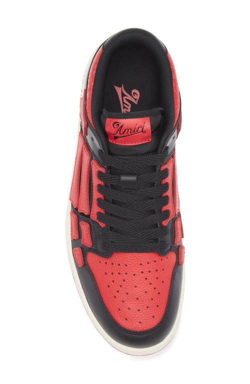Shop Amiri Skeleton Low Top Sneaker In Varsity Red
