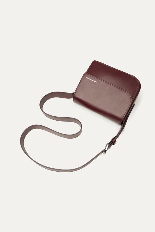 Want Les Essentiels De La Vie Want Les Essentiels Arch Smooth Leather Crossbody Bag In Dark Cherry