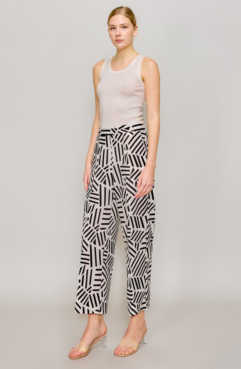 MELLODAY Geometric Pull-On Pants, Alternate, color,