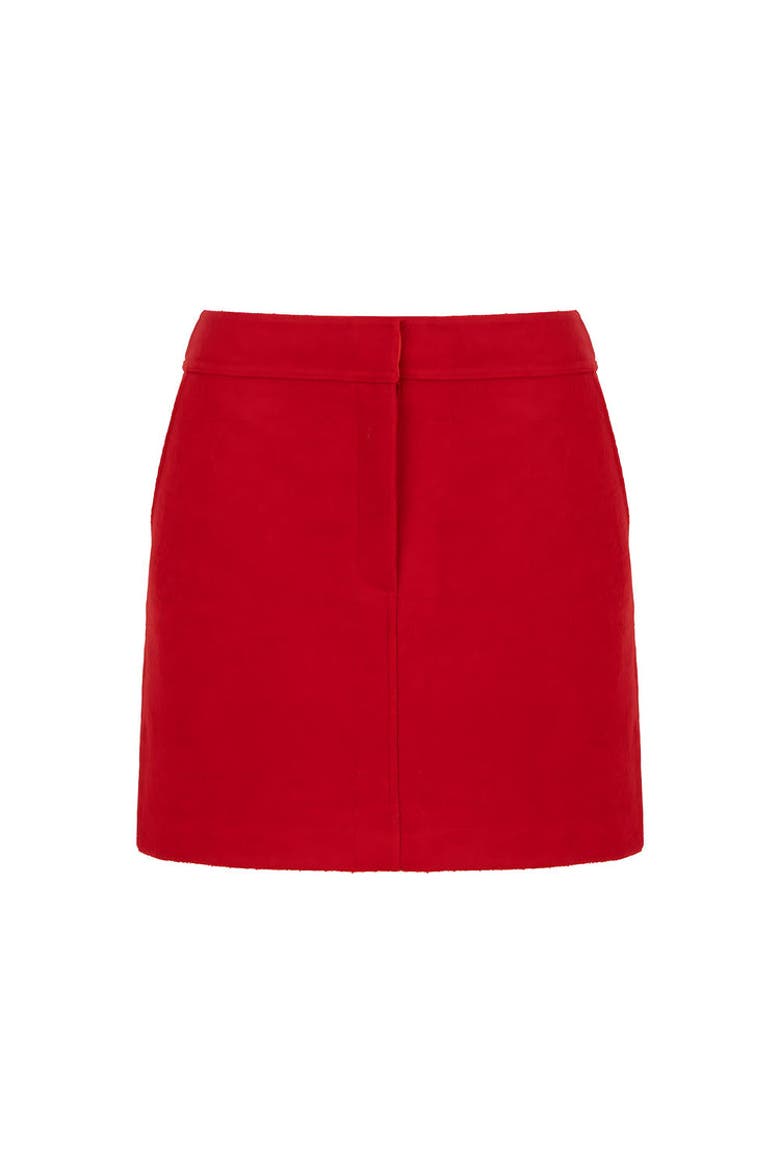 Cachet Mini Skirt, Alternate, color, Red