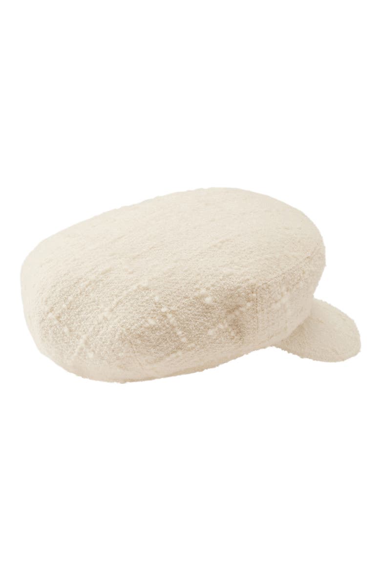 Vicky Bouclé Wool Blend Newsboy Hat, Alternate, color, CREAM