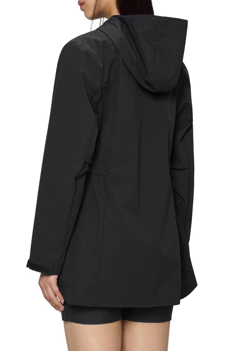 Rains Mito Water Repellent Hooded Jacket, Alternate, color, Black