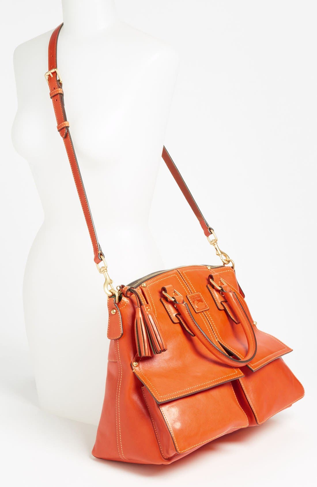 'Clayton' Satchel, Alternate, color, ORANGE