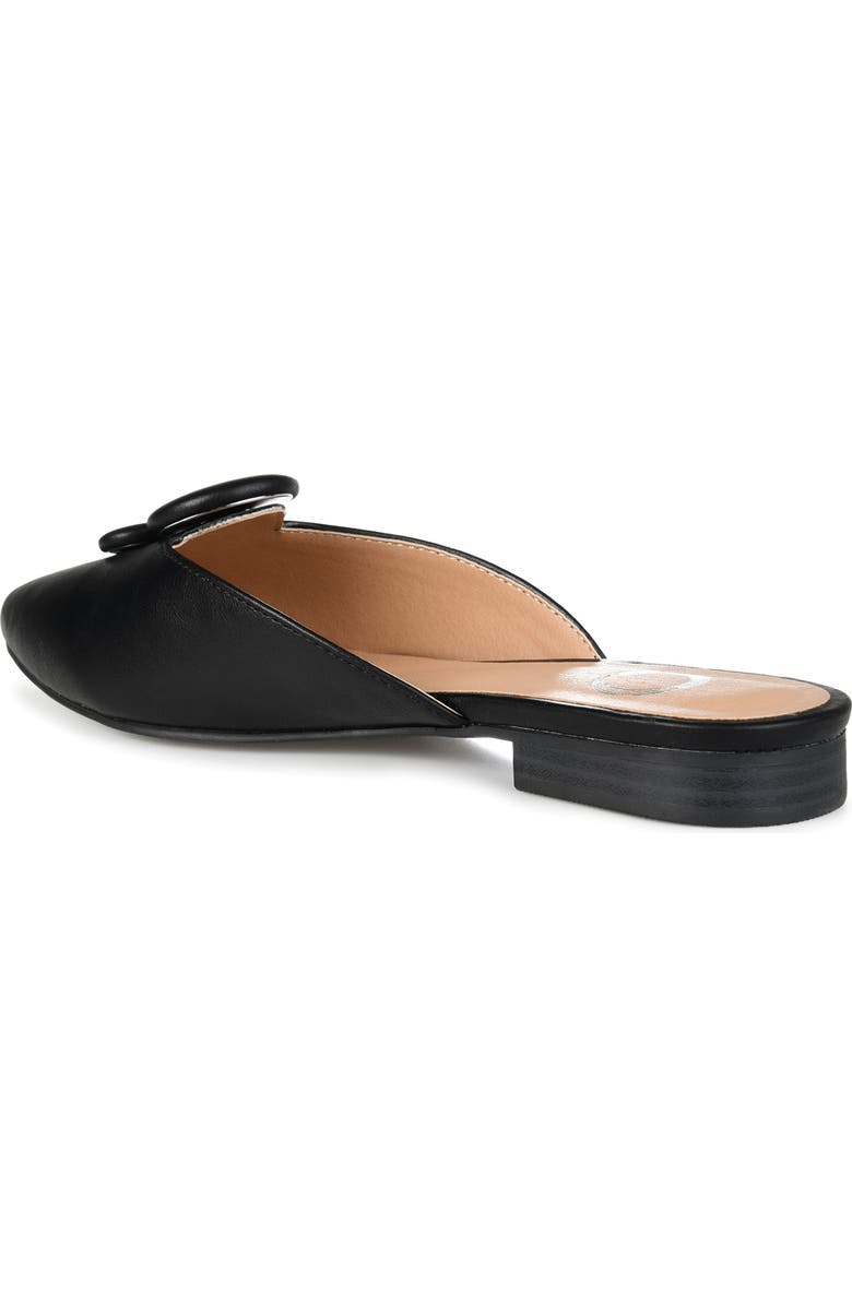 Journee Collection Mallorie Almond Toe Mule, Alternate, color, Black