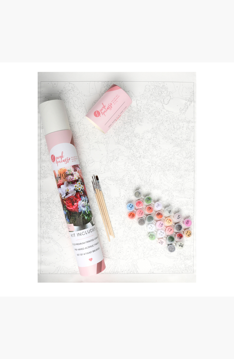 Pink Picasso Kits Blissful Blooms Paint by Numbers Kit, Alternate, color, Blissful Blooms