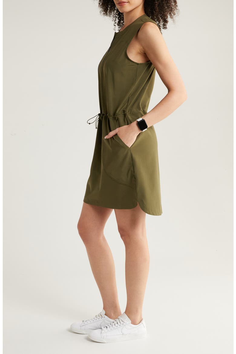 In Flight Utility Dress, Alternate, color, OLIVE NIGHT