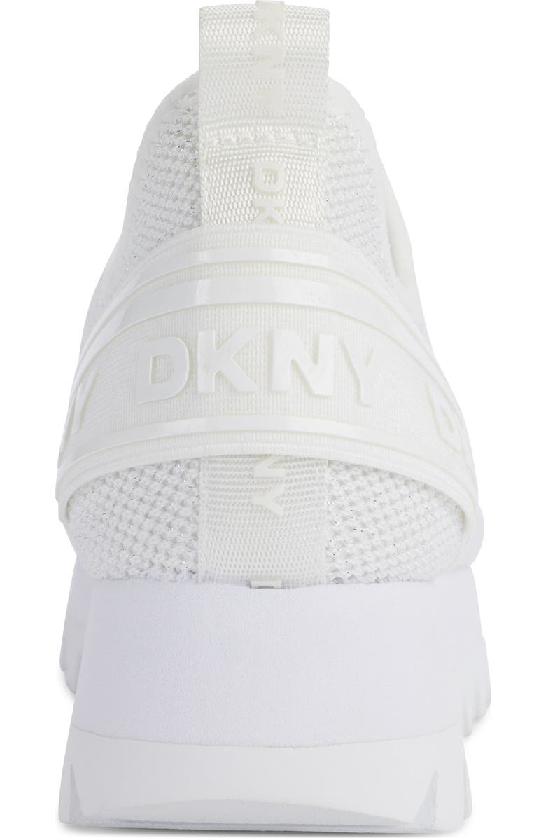 DKNY Abbi Slip-On Wedge Sneaker, Alternate, color, Bright White