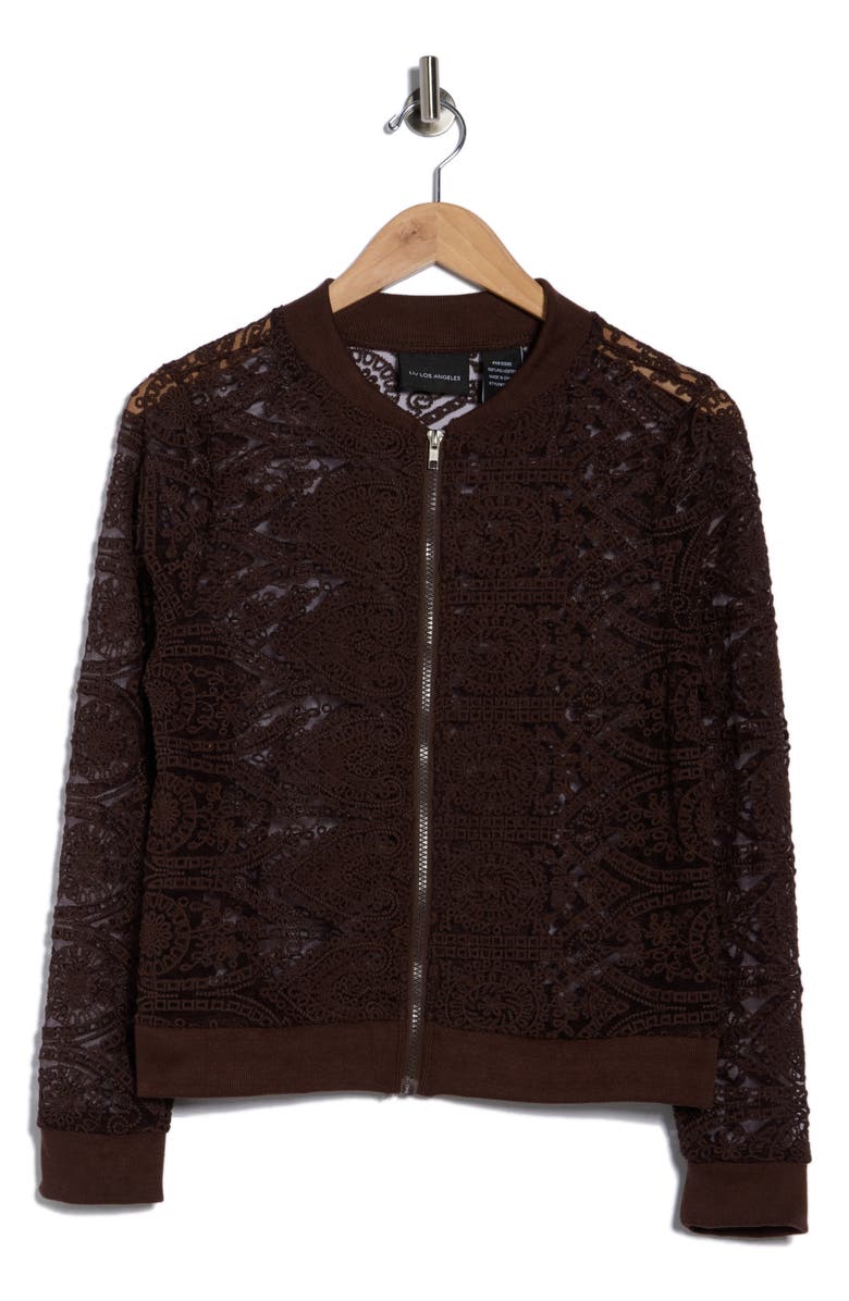 Forgotten Grace Crochet Mesh Zip-Up Jacket, Alternate, color, 