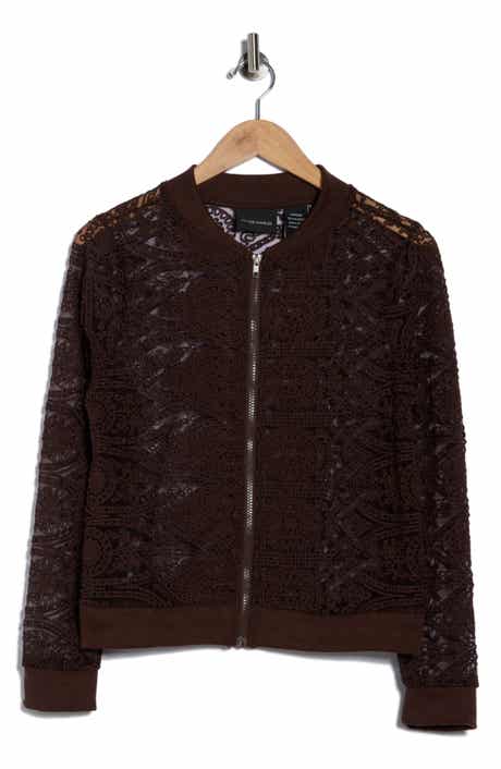 Forgotten Grace Crochet Mesh Zip-Up Jacket