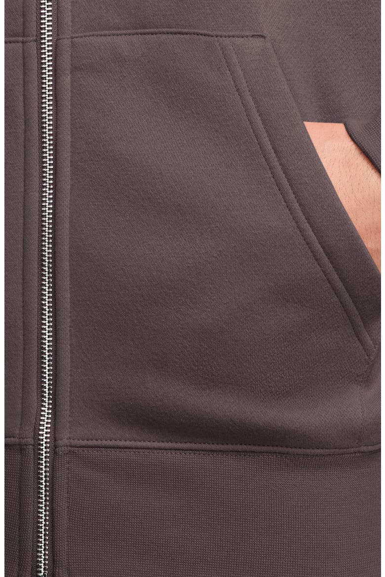 Club Fleece Zip Hoodie, Alternate, color, TATTOO/ WHITE