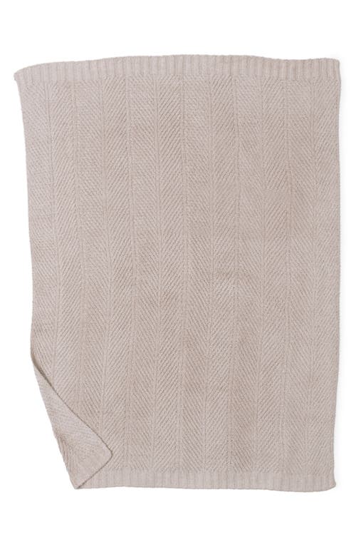 Barefoot Dreams Cozychic® Herringbone Throw Blanket In Stone