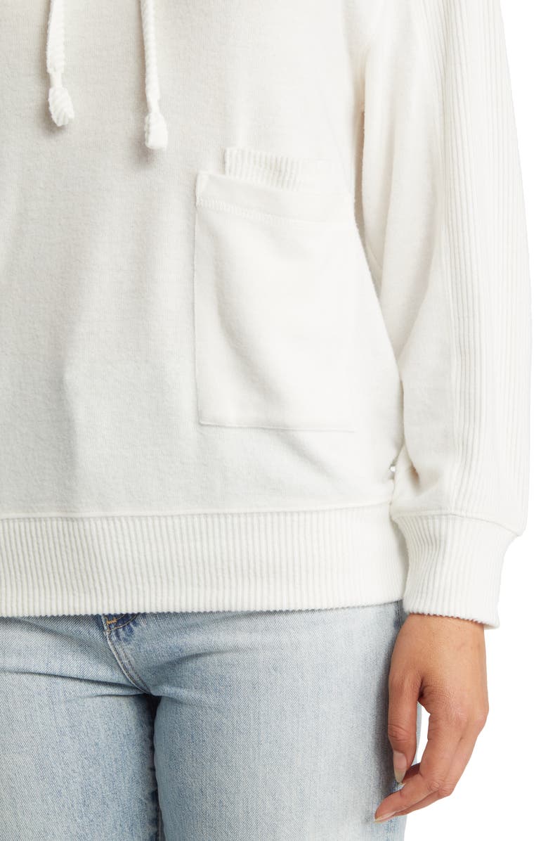 Wit & Wisdom Funnel Neck Hoodie, Alternate, color, 