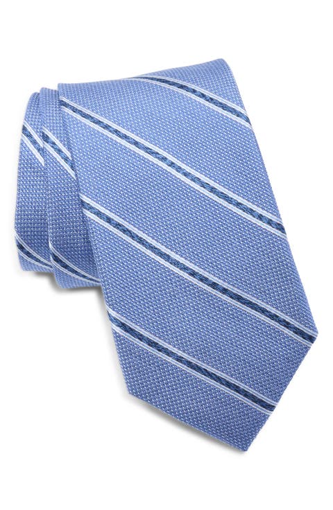 Milfred Stripe Silk Jacquard Tie