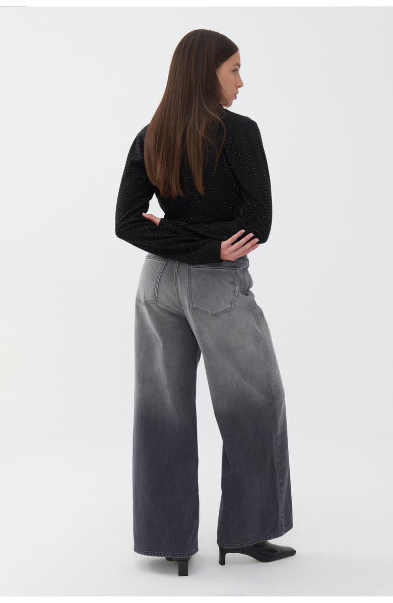 Nocturne Knit Polo Top, Alternate, color, 