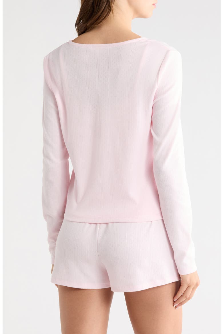Blissful Pointelle Jersey Pajamas, Alternate, color, PINK
