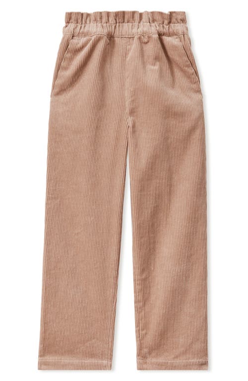 Reiss Kids' Samantha Jr. Paperbag Waist Cotton Corduroy Pants in Camel 