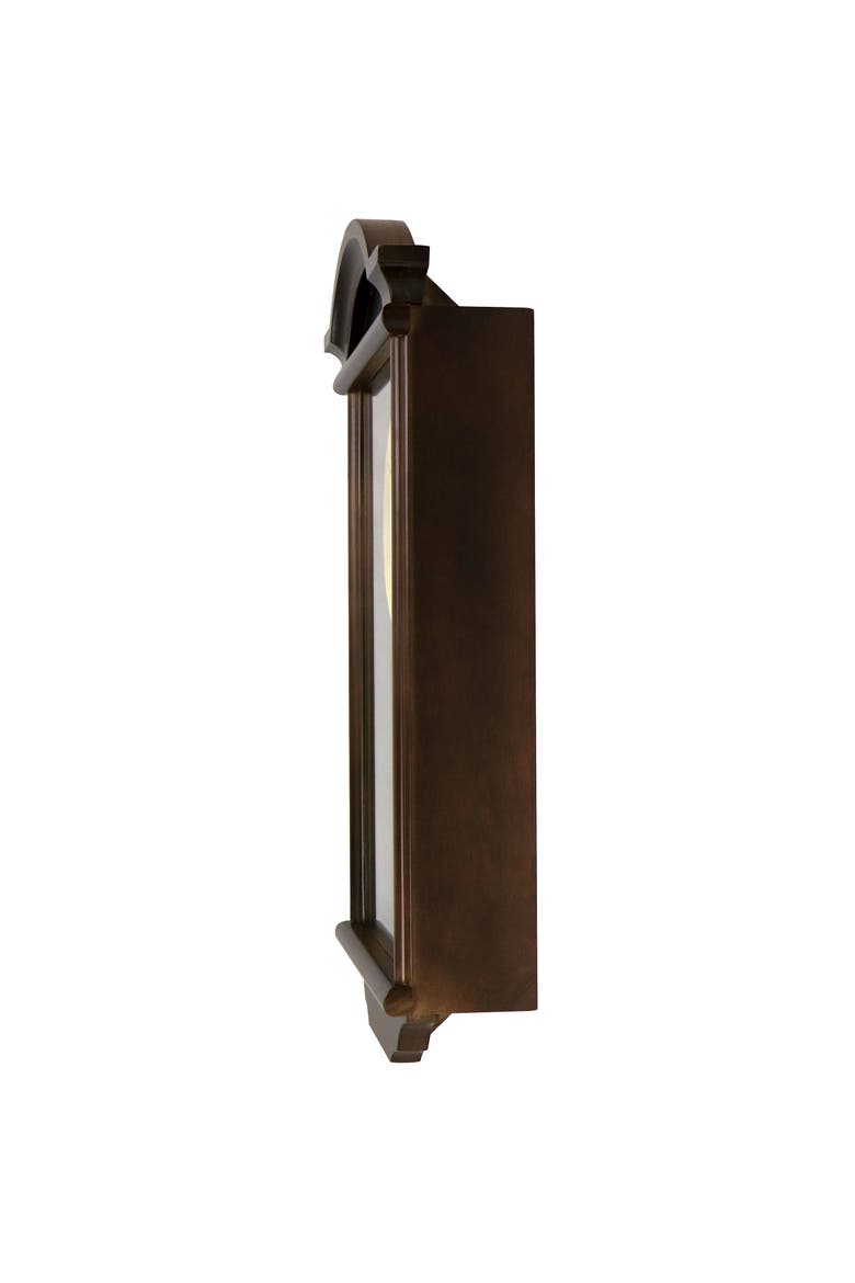 George 22in Chestnut Wood Chiming Pendulum Wall Clock, Alternate, color, Chestnut