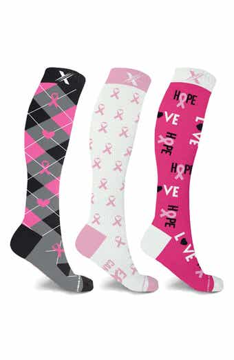 Breast Cancer Awareness Compression Socks