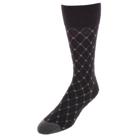 Ciel Diamon Patterned Mid-Calf Merino Wool Socks