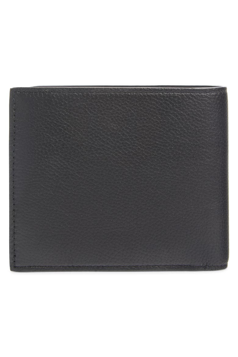 Cash Logo Leather Wallet, Alternate, color, BLACK