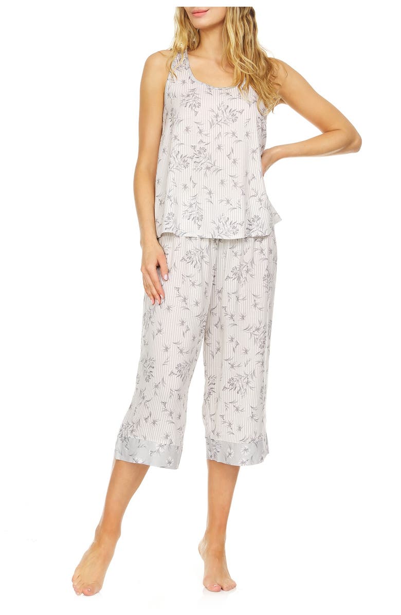 Flora By Flora Nikrooz Mariah Tank & Cropped Pant 2-Piece Pajama Set, Alternate, color, 
