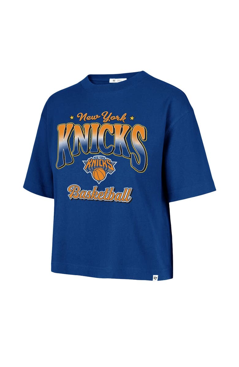 '47 Women's '47 Blue New York Knicks Vibe Check Reed City T-Shirt, Alternate, color, Blue