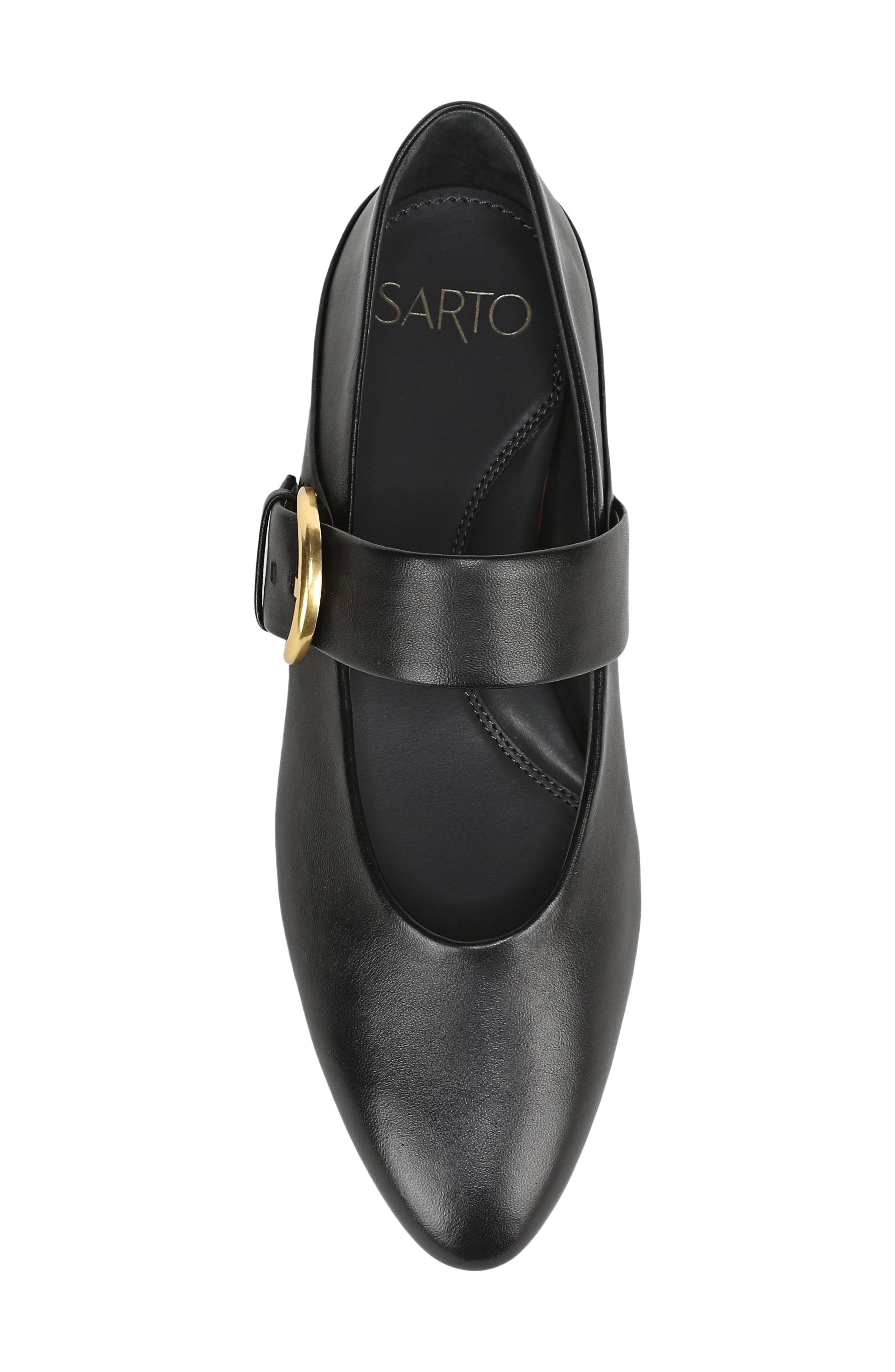 Franco Sarto Cove Mary Jane Flat, Alternate, color, Black