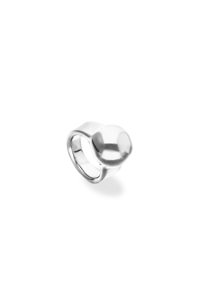 UNODE50 Sterling silver plated ring in the shape of a sphere, Main, color, Silver