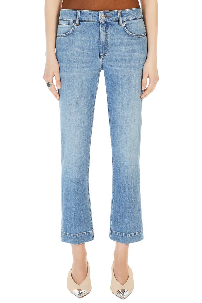 Perfect Fit Stretch Denim Crop Jeans, Main, color, MIDNIGHT BLUE