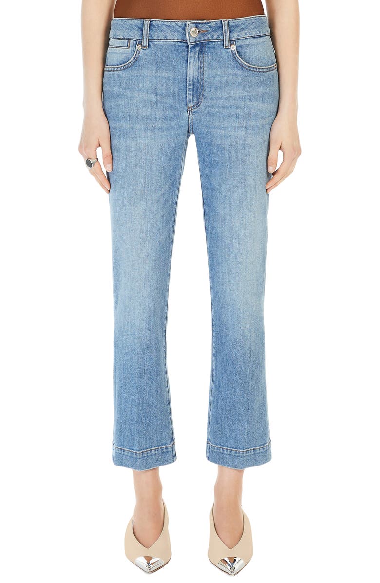 SPORTMAX Perfect Fit Stretch Denim Crop Jeans, Main, color, Midnight Blue