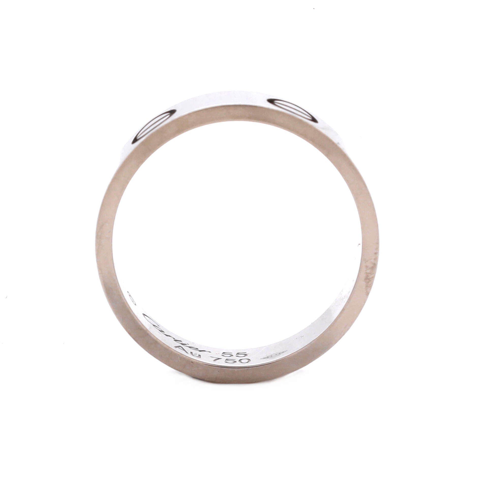 Love Band Ring 18K White Gold, Alternate, color, Metallic Gold