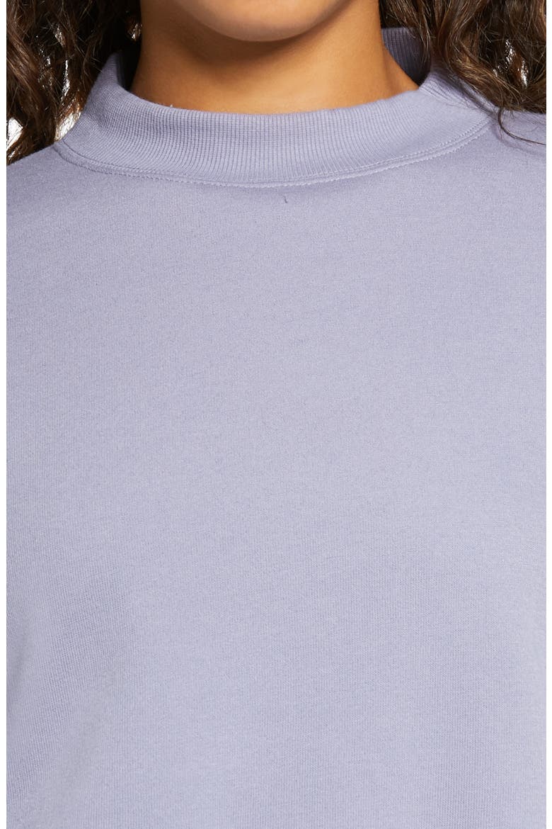 Freestyle Mock Neck Sweatshirt, Alternate, color, BLUE MOON